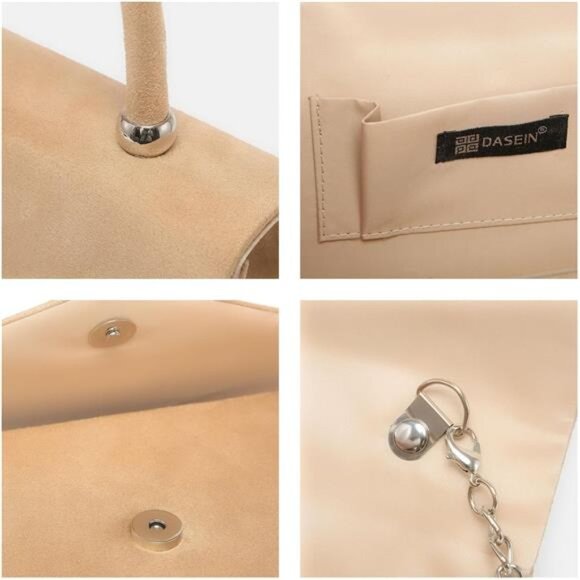 Women's Evening Bag Party Clutches Wedding Purses Cocktail Prom Handbags - Picture 6 of 7